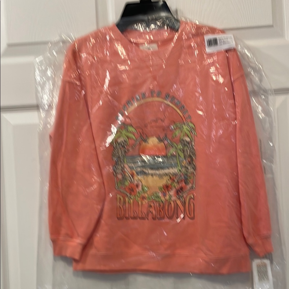 Billabong Big Girls Sunsets Crew Neck Sweatshirt Size Small New with Tags